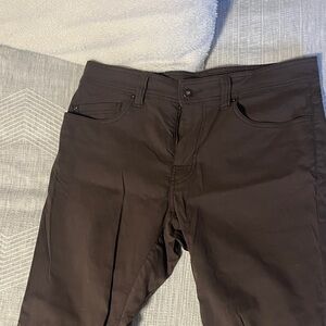 Prana Men's Chinos - Dark Brown. 32/36. Stretchy material.